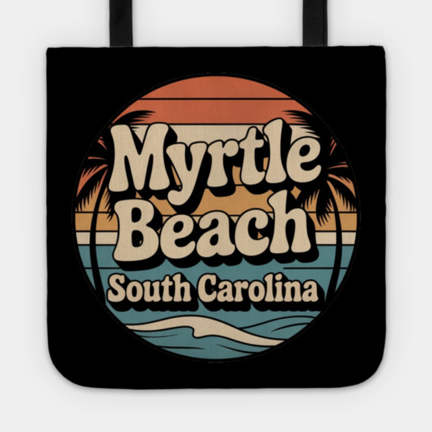 Myrtle beach south Carolina Tote by Pixel Threads 