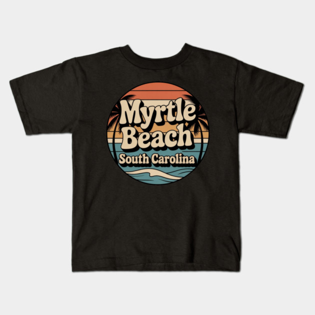 Myrtle beach south Carolina Kids T-Shirt by Pixel Threads 