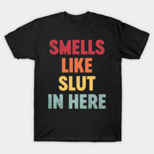 Funny Offensive Smells Like Sl*t In Here (Sunset) T-Shirt
