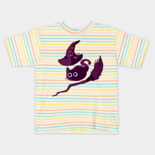 Witch Cat, Witch-Craft Kids T-Shirt