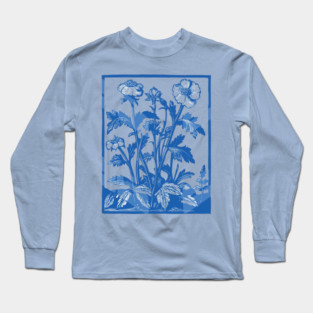 Vintage-botanical-flowers-illustration Long Sleeve T-Shirt