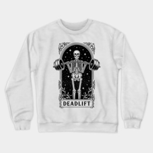 Deadlift Skeleton Gym Crewneck Sweatshirt