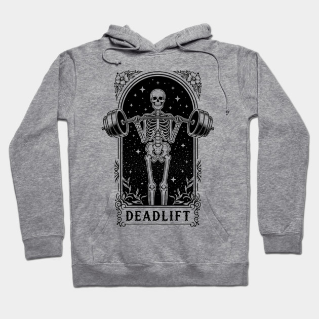 Deadlift Skeleton Gym Hoodie by enrynz