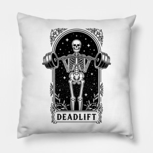 Deadlift Skeleton Gym Pillow