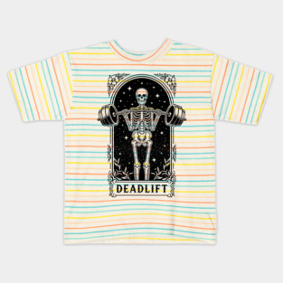 Deadlift Skeleton Gym Kids T-Shirt