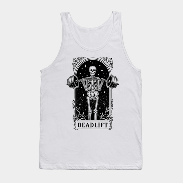 Deadlift Skeleton Gym Tank Top by enrynz