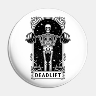 Deadlift Skeleton Gym Pin