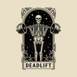 Deadlift Skeleton Gym T-Shirt