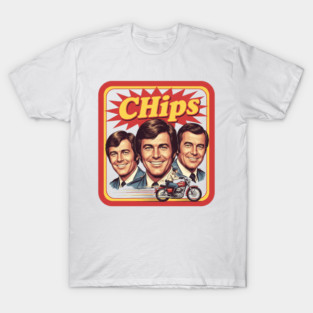 Chips - Retro 70s Crime Drama TV Show T-Shirt