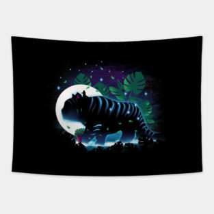 Derpy Night Landscape Tapestry