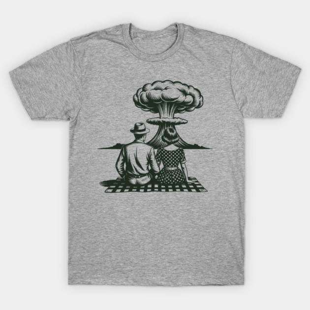 Atomic Picnic – Retro Romance at the End of the World T-Shirt by Cosmo Gazoo