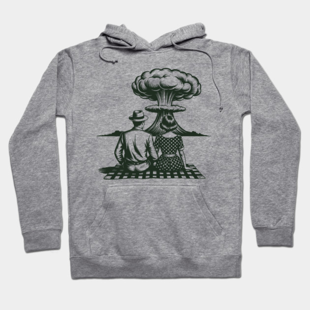 Atomic Picnic – Retro Romance at the End of the World Hoodie by Cosmo Gazoo