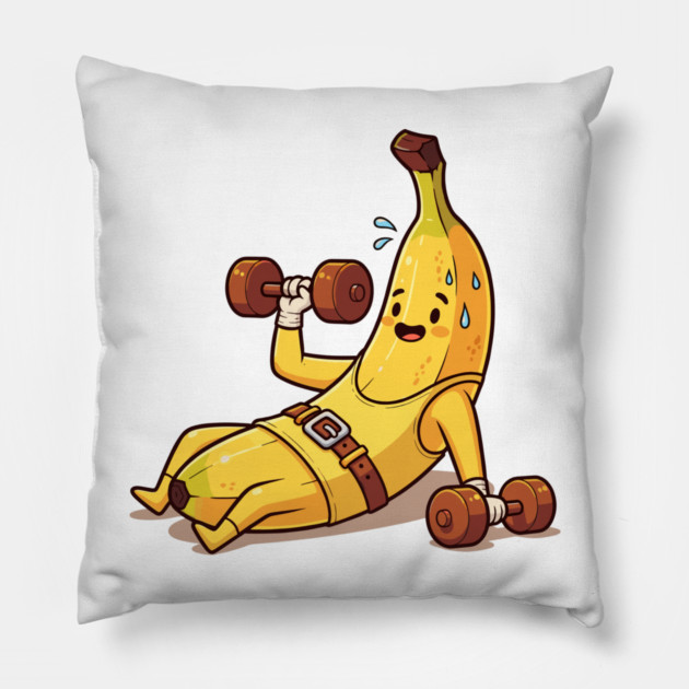 Sweaty Banana Gym Pillow by enrynz