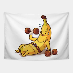 Sweaty Banana Gym Tapestry