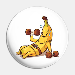 Sweaty Banana Gym Pin