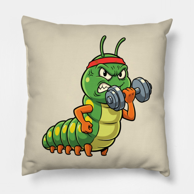 Caterpillar Fitness Pillow by enrynz