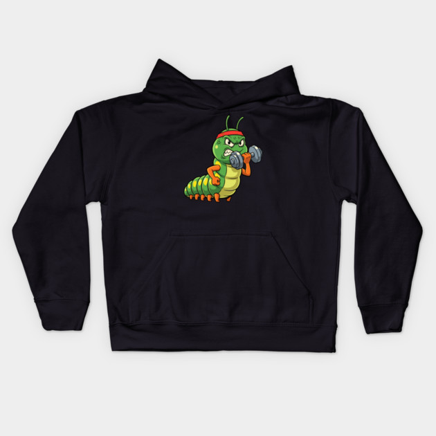 Caterpillar Fitness Kids Hoodie by enrynz