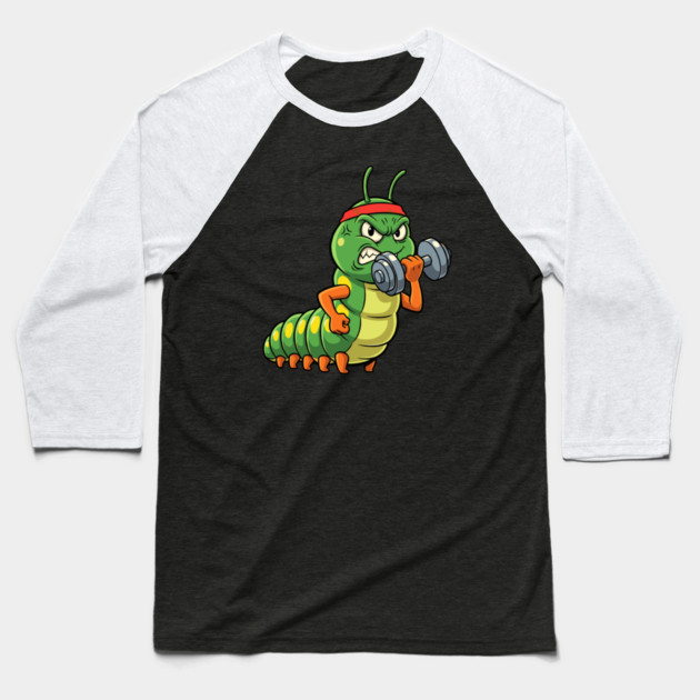 Caterpillar Fitness Baseball T-Shirt by enrynz