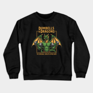Dumbells and Dragons Crewneck Sweatshirt