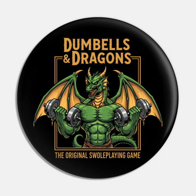 Dumbells and Dragons Pin by enrynz