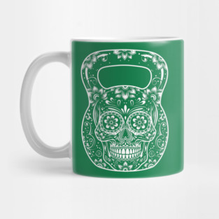 Sugar Skull Fitness Kettlebell Mug