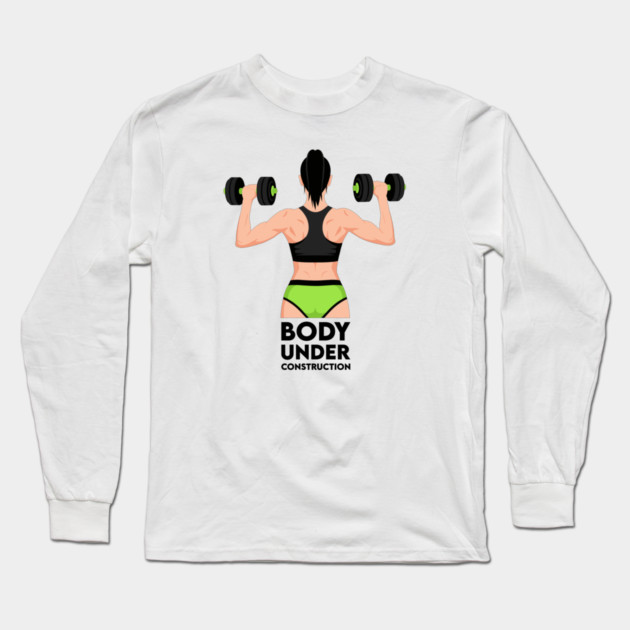 Body Under Construction Long Sleeve T-Shirt by enrynz