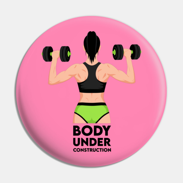 Body Under Construction Pin by enrynz