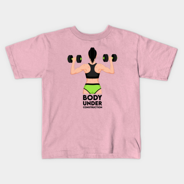 Body Under Construction Kids T-Shirt by enrynz