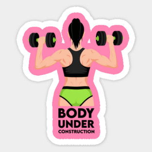 Body Under Construction Sticker