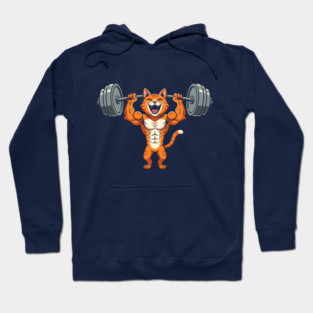 Purrfect Gym Cat Hoodie