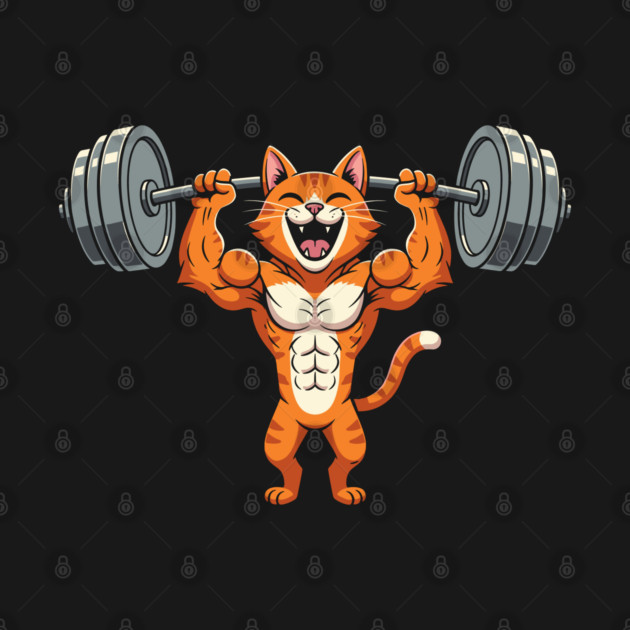 Purrfect Gym Cat by enrynz