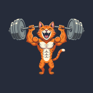 Purrfect Gym Cat T-Shirt