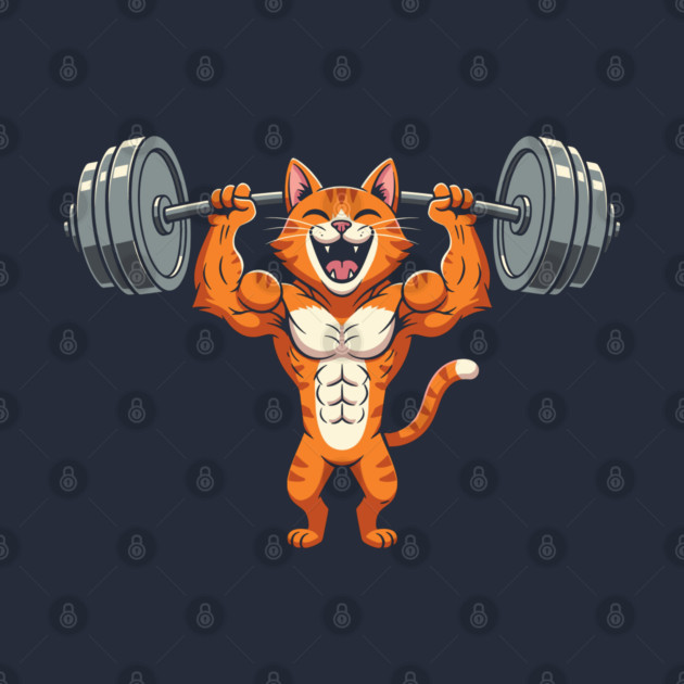 Purrfect Gym Cat by enrynz