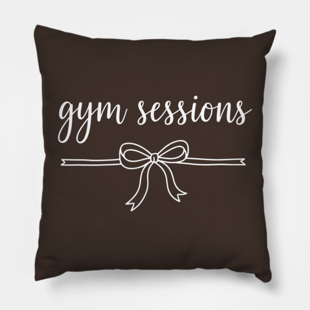 Gym Sessions Pillow by enrynz
