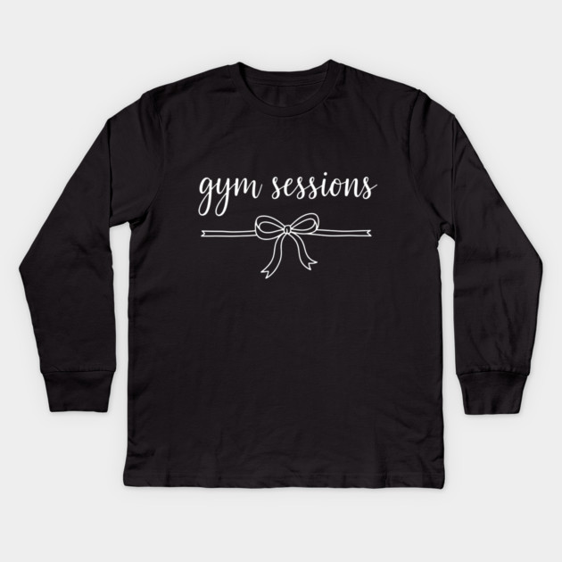 Gym Sessions Kids Long Sleeve T-Shirt by enrynz