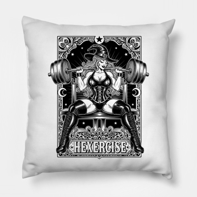 Hexercise Witch Fitness Pillow by enrynz