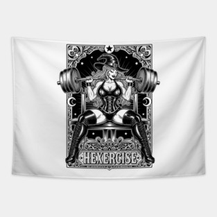Hexercise Witch Fitness Tapestry