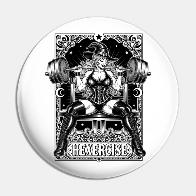 Hexercise Witch Fitness Pin by enrynz
