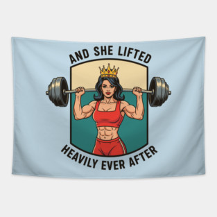 And She Lifted Happily Ever After Tapestry