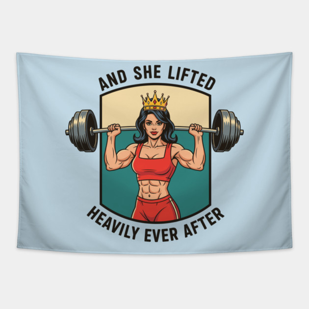 And She Lifted Happily Ever After Tapestry by enrynz