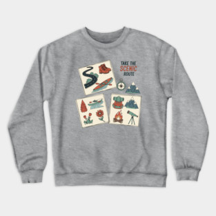 Take the scenic route Crewneck Sweatshirt
