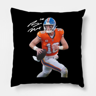 Bo Nix Denver Broncos  Football Pillow