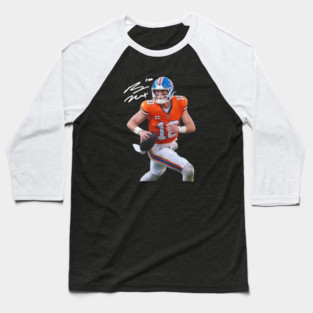 Bo Nix Denver Broncos  Football Baseball T-Shirt