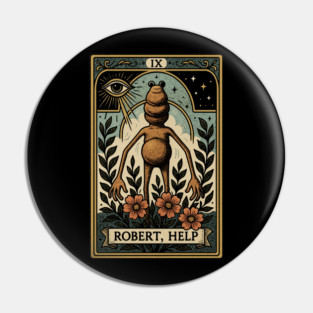 Robert Help, Marcus the Worm Unisex Sweatshirt, Unisex t shirt, VR Chat Meme T Shirt, Weird t shirt, Funny Marcus Vrchat memes Tarot Card Vintage Pin