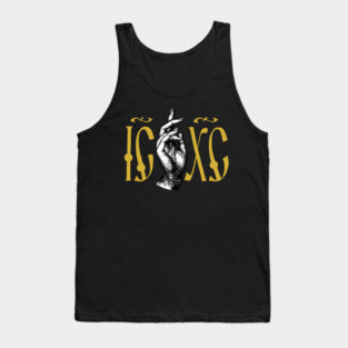 Orthodox ICXC Christ Monogram with Blessing Hand Tank Top