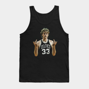 larry bird MIDDLE FINGER Retro Tank Top