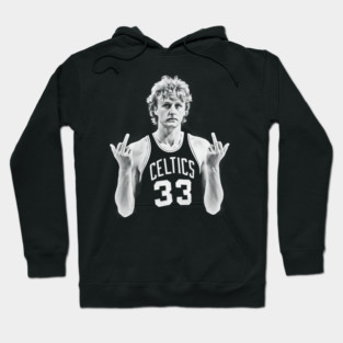 larry bird MIDDLE FINGER Retro 90s Hoodie
