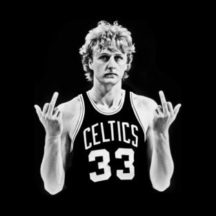 larry bird MIDDLE FINGER Retro 90s Pillow