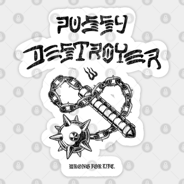 Destroyer Sticker by Wrong