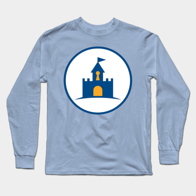 Castle - Front t-Shirt Deisgn Long Sleeve T-Shirt by Disney For Seniors